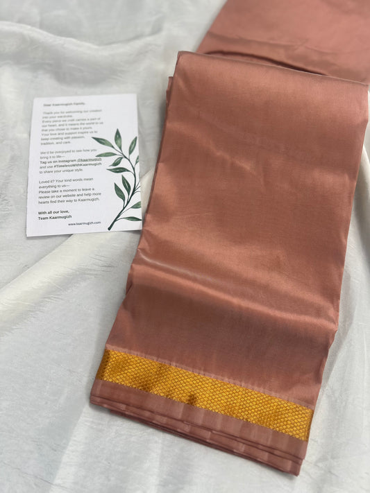 Semi-Silk Veshti (copper) - Kaarmugizh