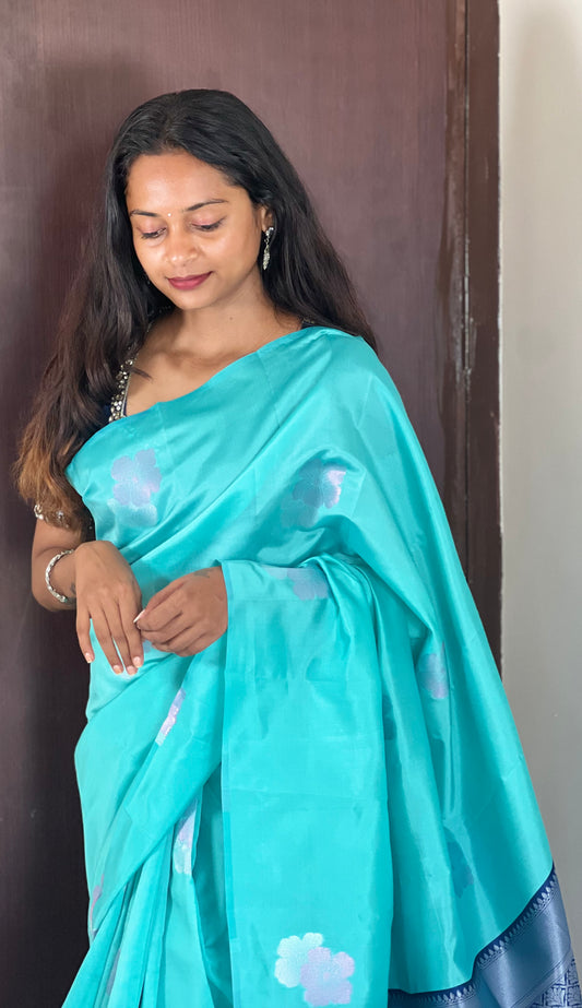 Chellama - Turquoise - Kaarmugizh