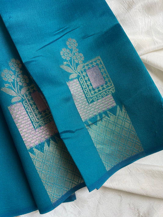 Chellama- peacock blue - Kaarmugizh