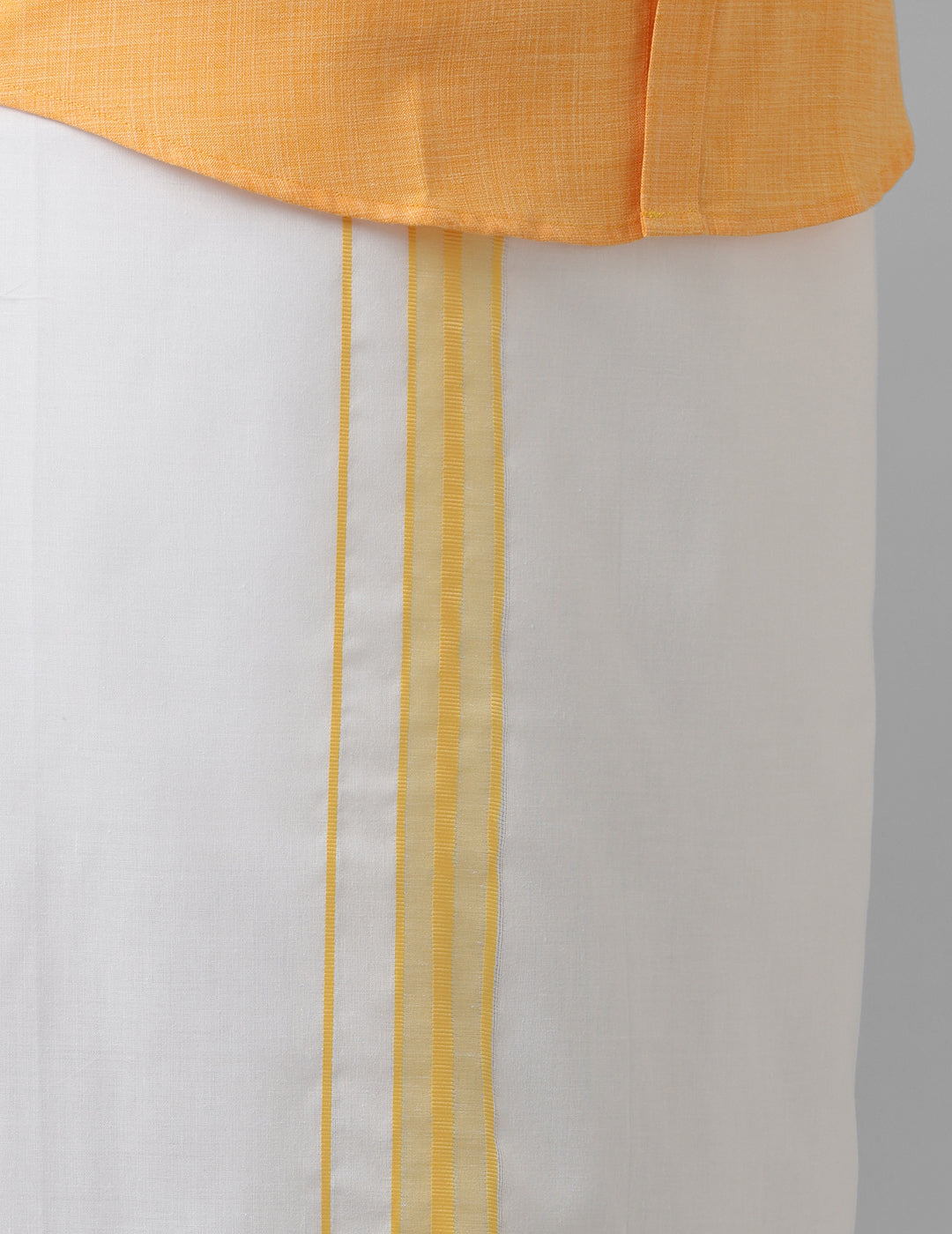 Cotton Shirt & Dhoti- Sandal - Kaarmugizh