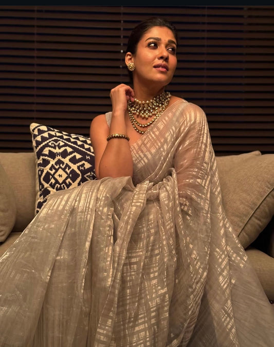 Nayanthara Silver Look - Kaarmugizh