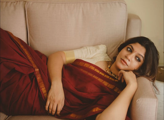 Vannam Plain Series - Maroon - Kaarmugizh