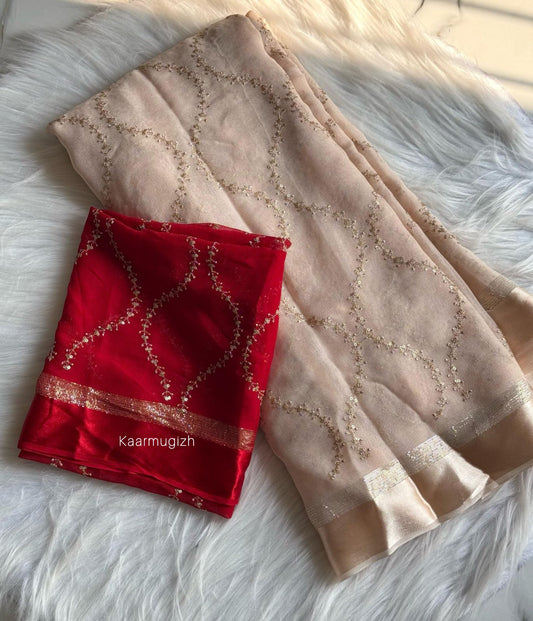 Midnight Spark - Red Beige - Kaarmugizh