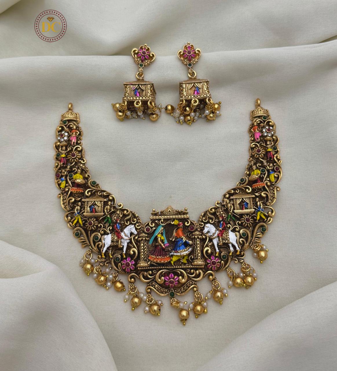 Necklace Bridal Palak Set - Kaarmugizh