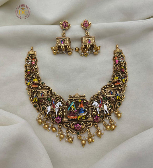 Necklace Bridal Palak Set - Kaarmugizh