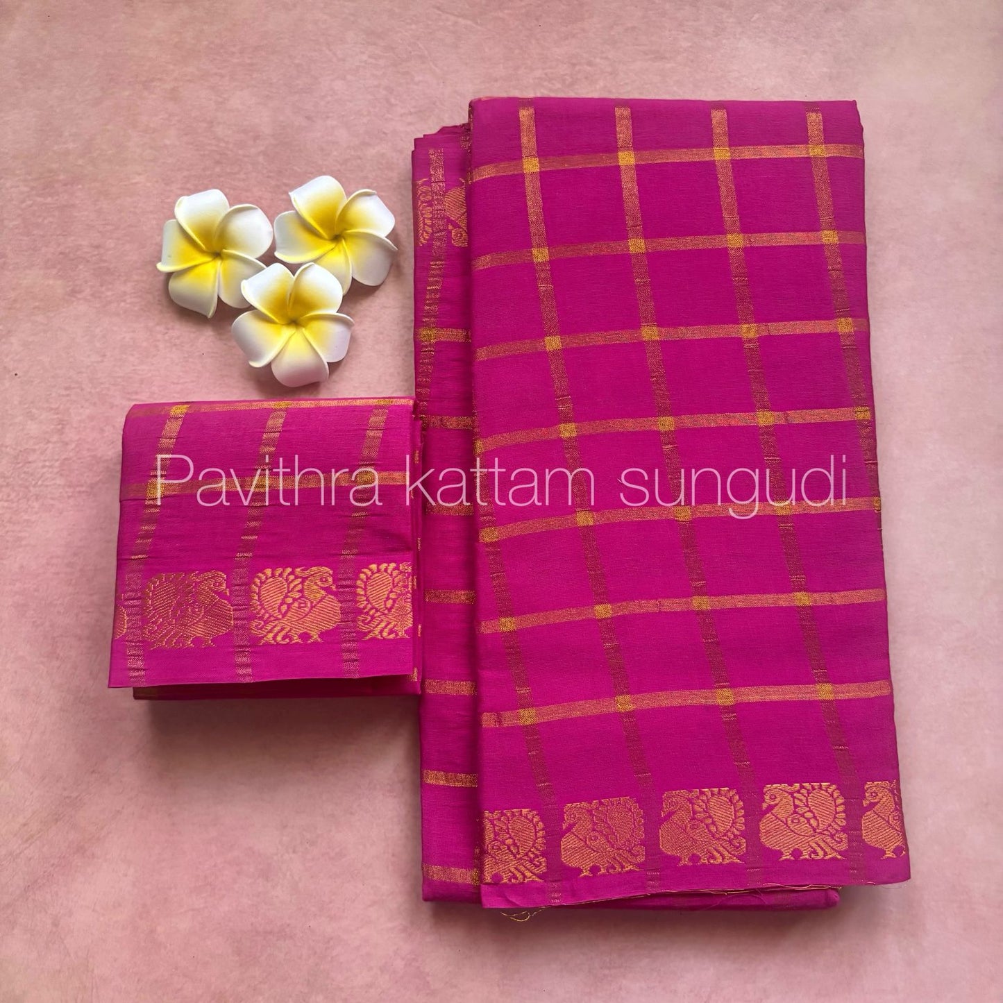 Vannam Checks Series - Pink - Kaarmugizh