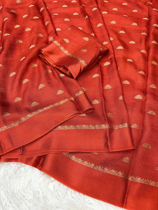 Rithika - Rust orange - Kaarmugizh