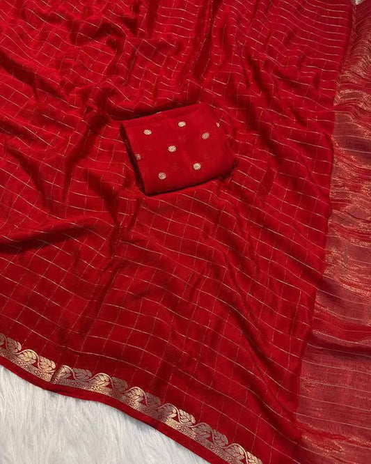 Rukmani - Red - Kaarmugizh
