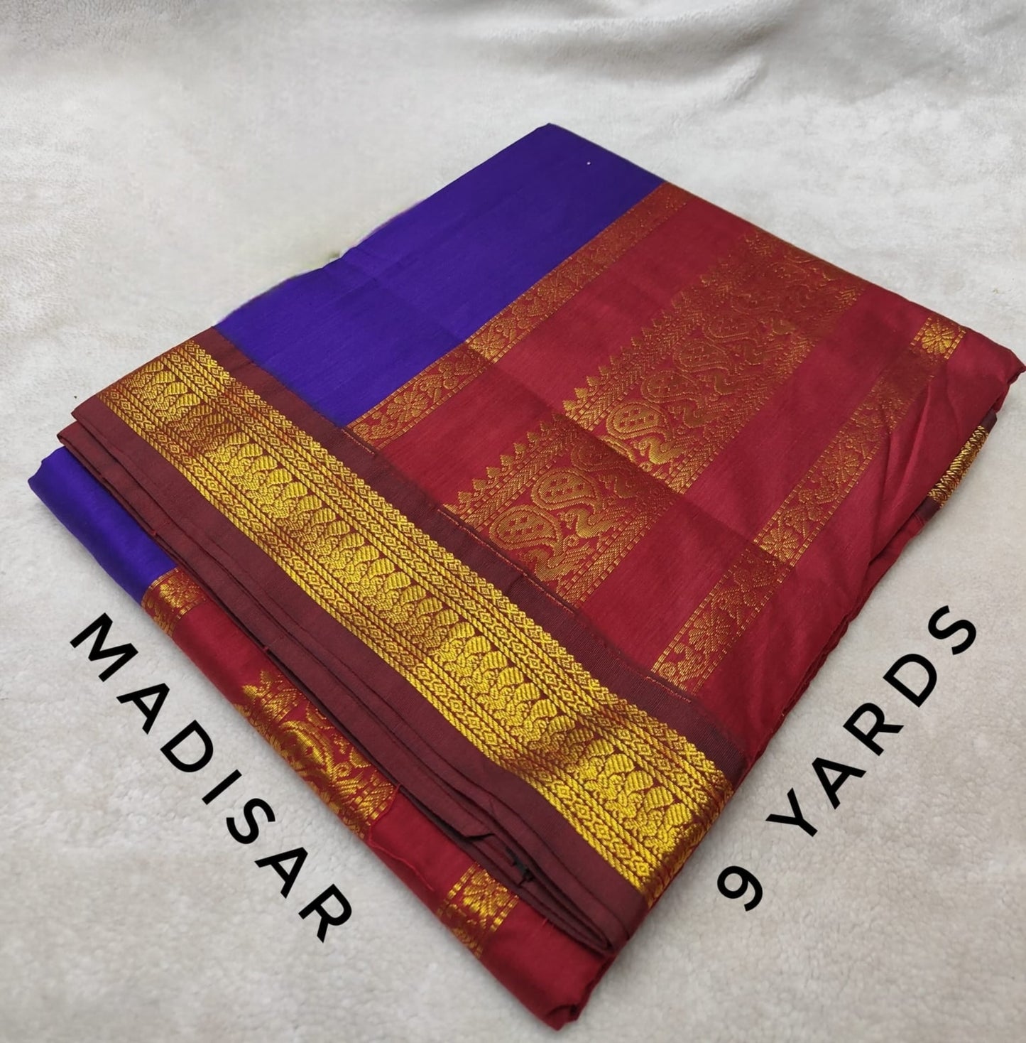 Rudhra | 9-Yard Semi Silk Saree 13 - Kaarmugizh