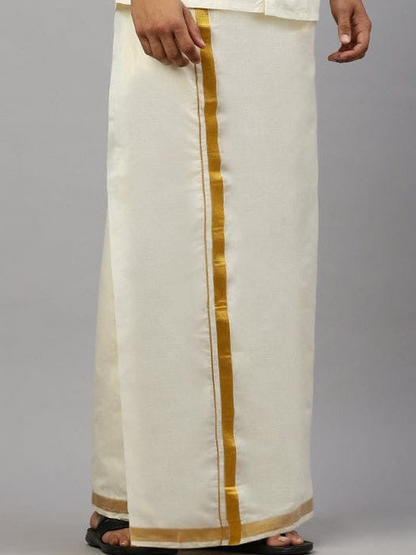Silk cotton Shirt,Dhoti, Angavastram - Kaarmugizh