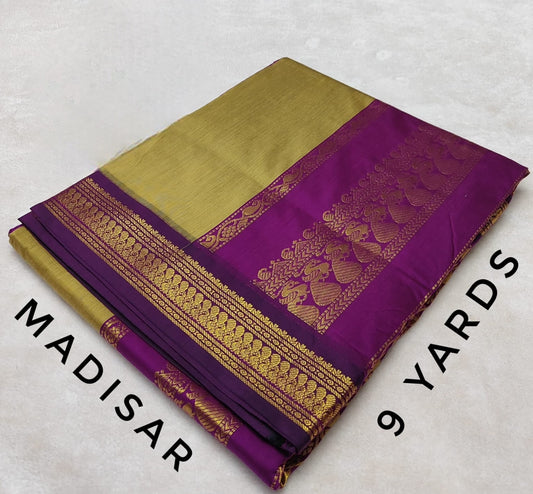 Rudhra | 9-Yard Semi Silk Saree 14 - Kaarmugizh