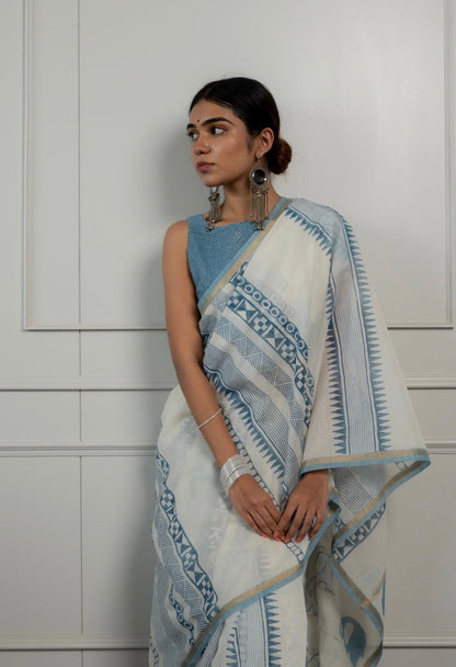 Pavani – Blue Elephant Motifs