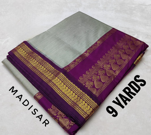 Rudhra | 9-Yard Semi Silk Saree 07 - Kaarmugizh