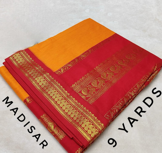 Rudhra | 9-Yard Semi Silk Saree 10 - Kaarmugizh