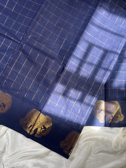 Iraivi checks - Blue