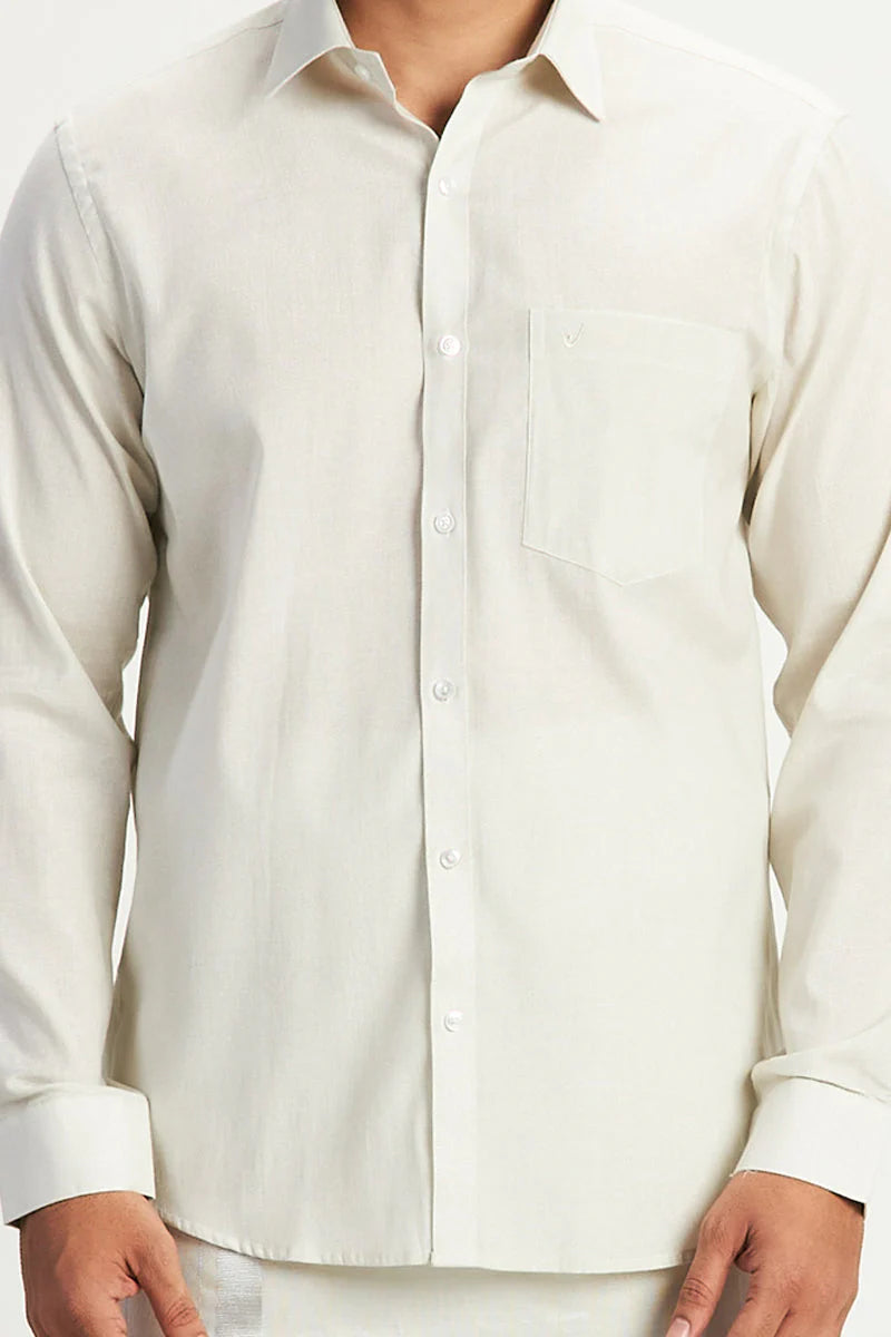 Silver tissue Shirt & Dhoti - Kaarmugizh