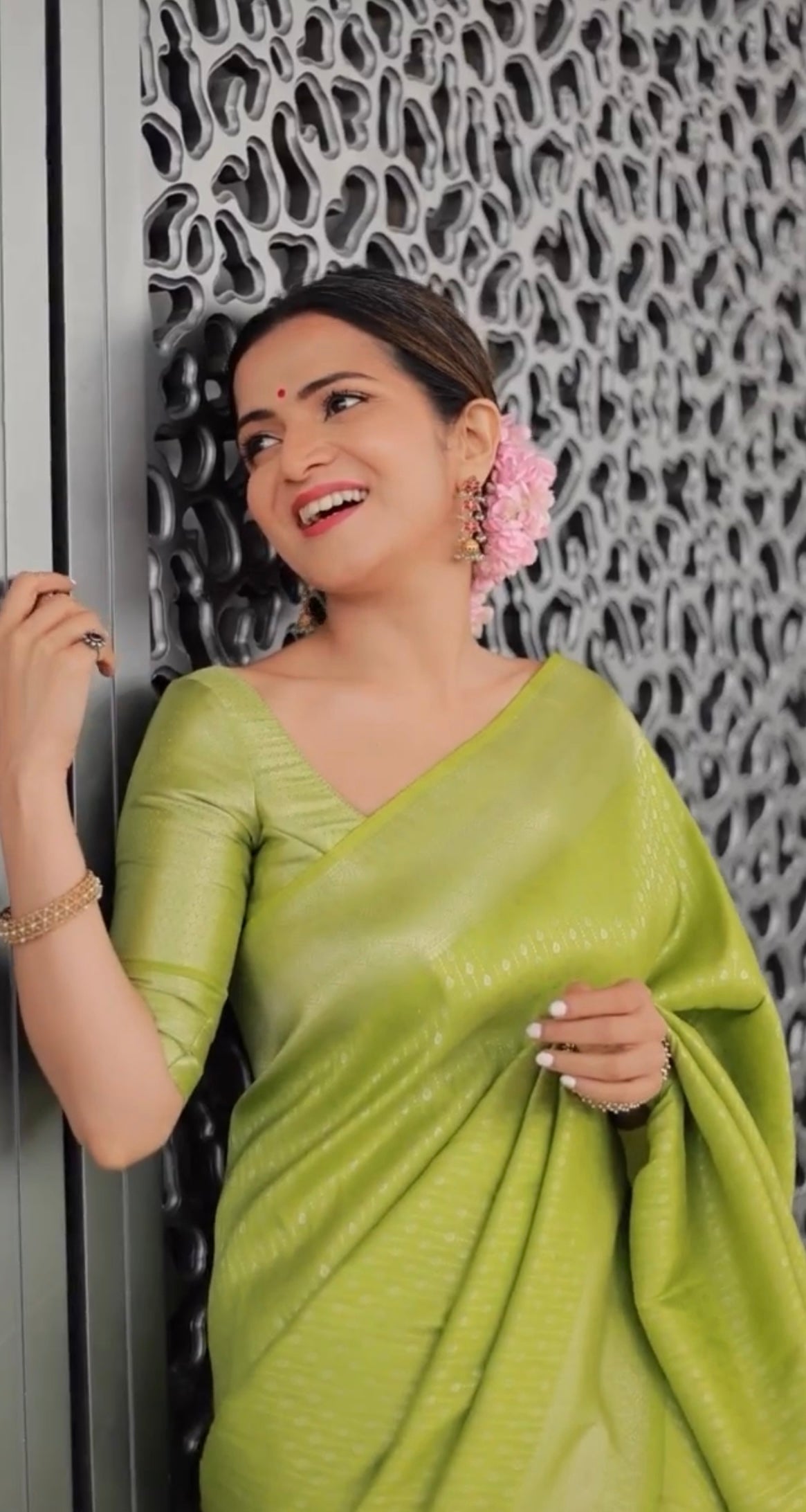 DD Green Saree