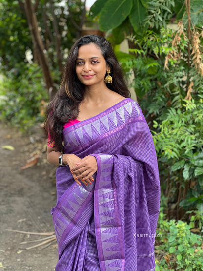 Vannam Checks Series - Purple - Kaarmugizh