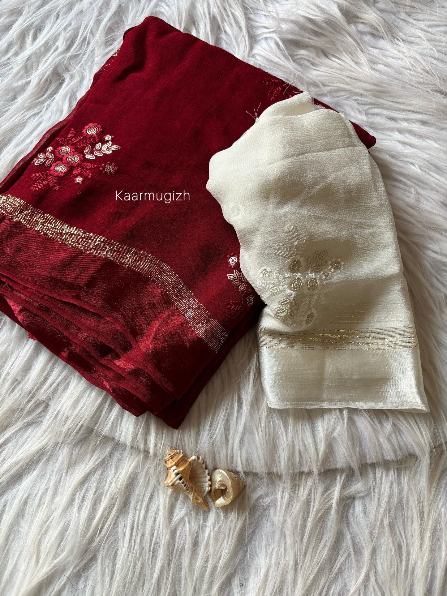 Aurora - Maroon White