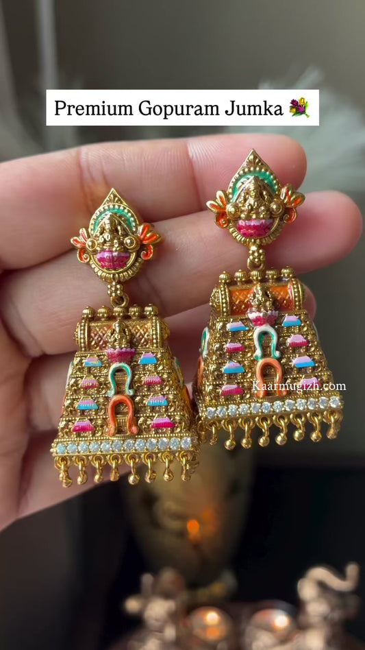 Gopuram Jhumka