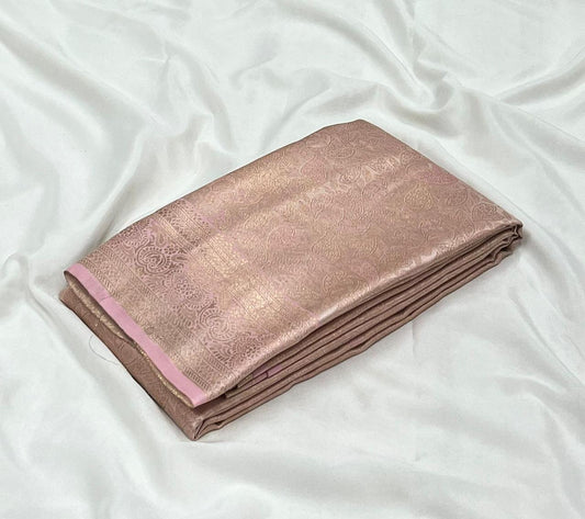 Soft Silk Silver Zari Saree – Blush Pink Elegance - Kaarmugizh