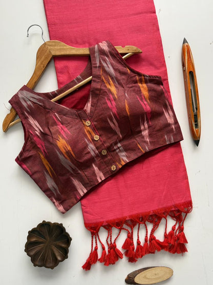 Minimalist - Summer Edit ✨️ Saree with blouse - Kaarmugizh