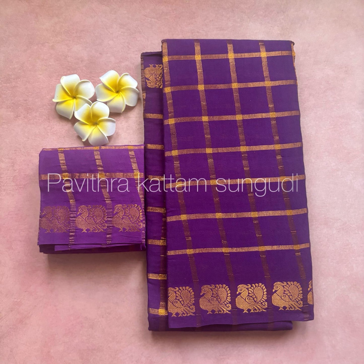 Vannam Checks Series - Violet - Kaarmugizh