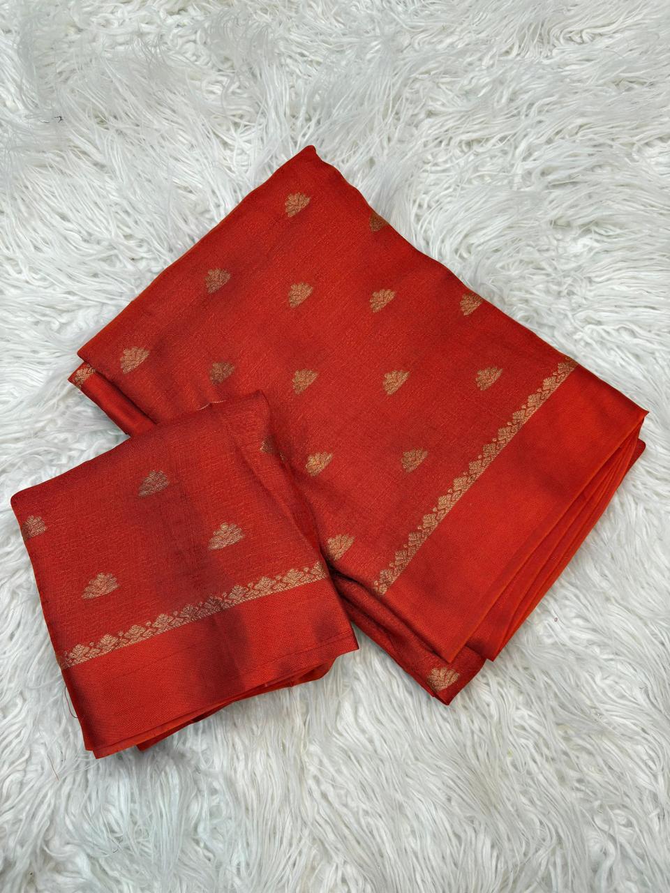 Rithika - Rust orange - Kaarmugizh