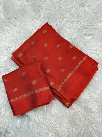 Rithika - Rust orange - Kaarmugizh